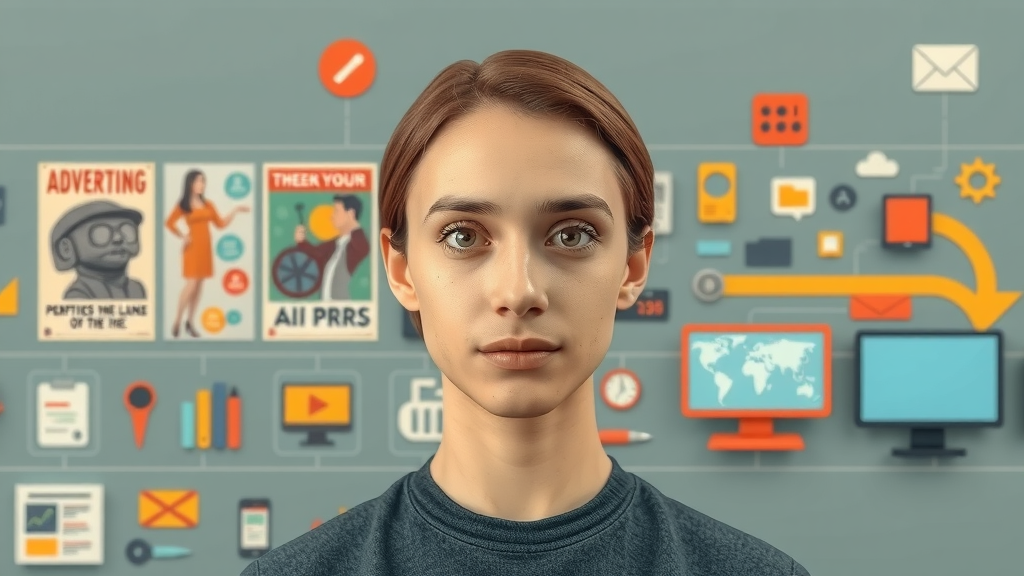 timeline showing evolution of content marketing from traditional advertising to AI-powered strategies
