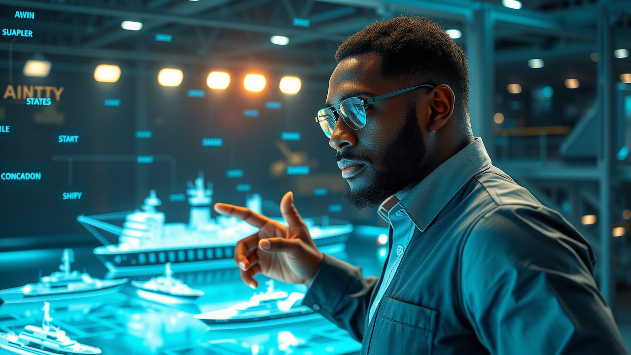 Visionary shipyard leader envisioning the future of AI-powered Mississippi Gulf Coast shipbuilding