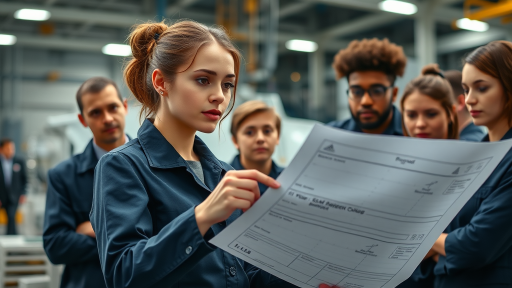 confident female engineer diverse team Ingalls Shipbuilding progress inclusion