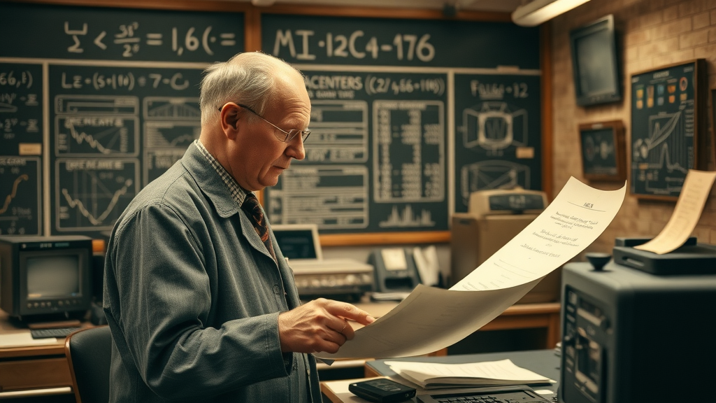 historic innovators in AI working with early computers and blueprints | ohio vc ai history