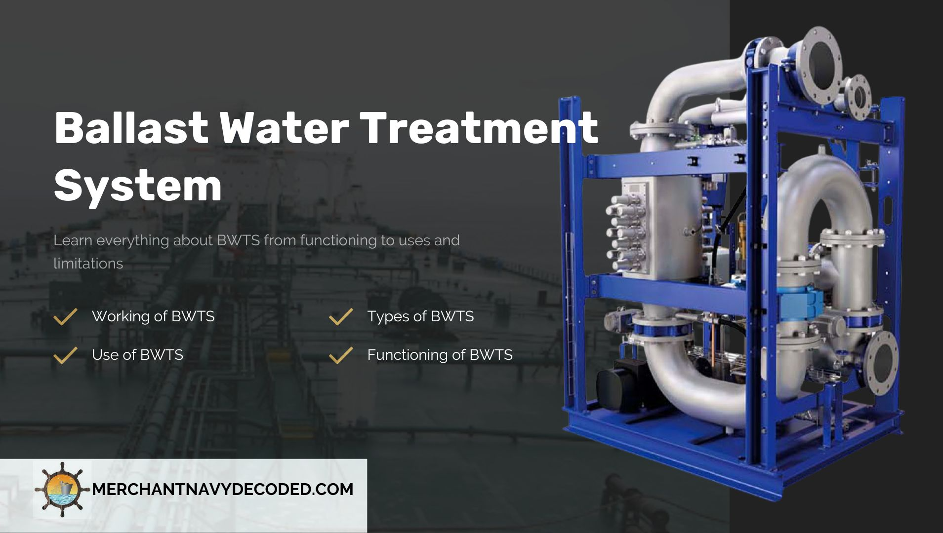 Ballast Water Treatment System (Public Domain/ freely licensed)